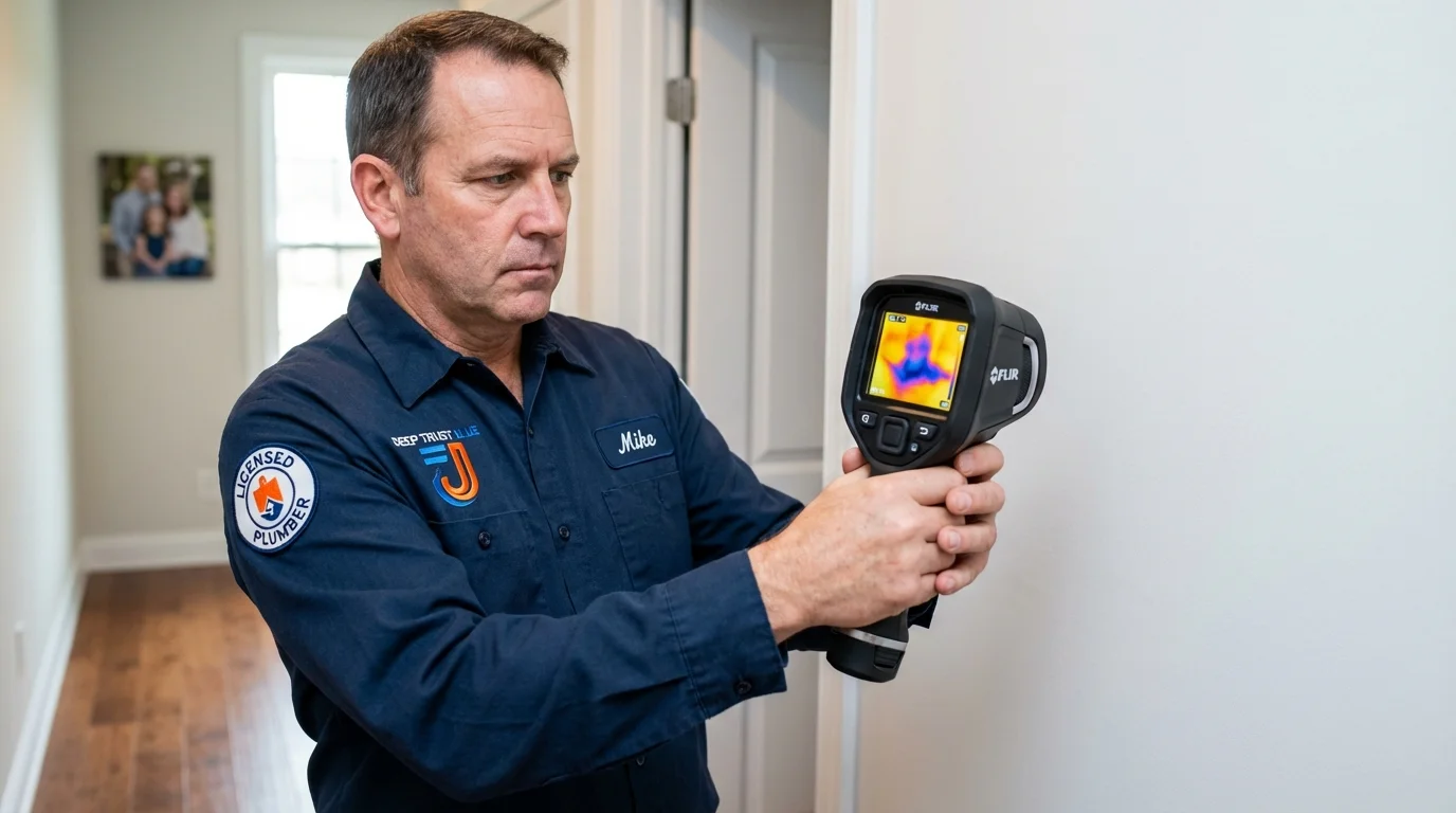 Thermal imaging leak detection by Johns Plumbing LLC in Quarryville